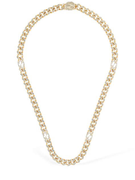 gucci silver gg boule necklace|gucci interlocking silver boule necklace.